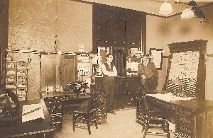 1912 Ticket Office with calendar for Denver & Rio Grande RR. Order duplicates from A.N.Aveldson Minneapolis stamped on back OM.jpg (267155 bytes)